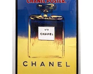 Lot 1388 Large Framed Chanel Poster. 