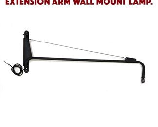 Lot 1418 Jean Prouve style Extension Arm Wall Mount Lamp. 