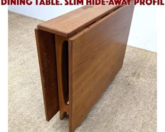 Lot 1415 Modernist Drop Side Dining table. Slim HideAway Profil
