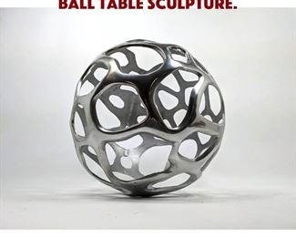 Lot 1484 Contemporary Aluminum ball Table Sculpture.