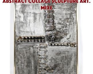 Lot 1506 McMILLEN Modernist Abstract Collage Sculpture Art. Mixe