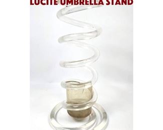 Lot 1518 Dorothy Thorpe style Lucite umbrella stand