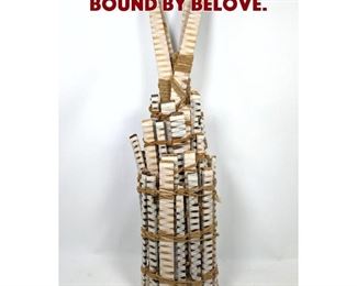 Lot 1554 Wrapped Wood Sculpture. Bound by Belove. 
