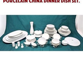 Lot 1572 ROSENTHAL White Porcelain China Dinner Dish Set. 