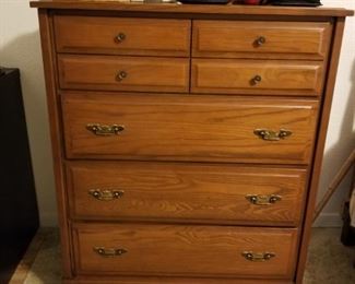 Wooden Chest of Drawers,  Miscellaneous Decorative Items