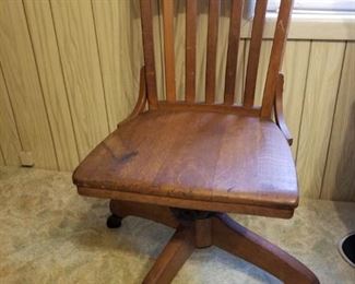 Antique Wooden Office Chair