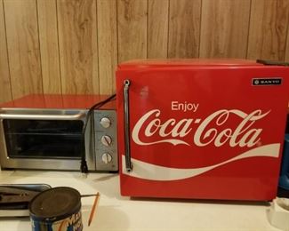 Nice Toaster Oven, Coke Mini Fridge