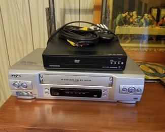 DVD Player and VHS Player