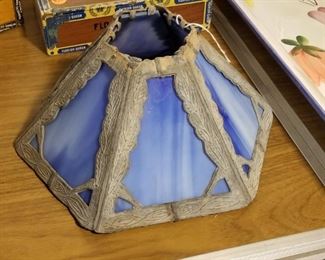 Lead and Stained Glass Lamp Shade