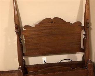 twin antique 4 poster bed