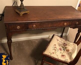 darling antique desk and another nice lamp