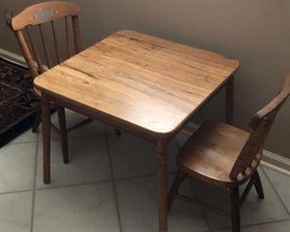 children's table and chair set