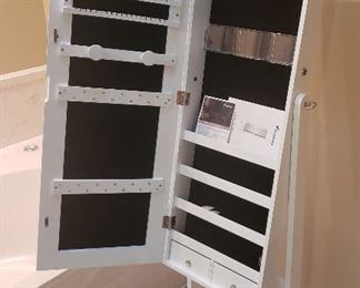 Brand new jewelry armoire - we took it out of the box and put it together 