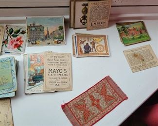 collection or cigarette and chewing tobacco cards