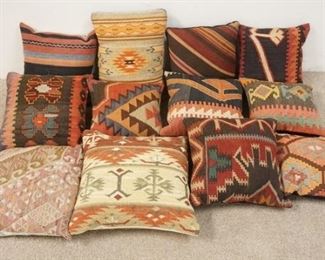1057	GROUP OF 12 SOUTHWESTERN THROW PILLOWS, EXCELLENT CONDITION
