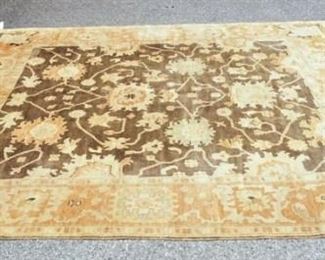 1197	OUSHAK RUG, 8 FOOT 3 IN X 9 FOOT 8 IN, SOME STAINING
