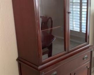 Vintage Glass Door China Cabinet