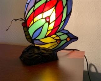 Multicolored Butterfly Accent Lamp