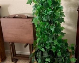 T.V.  Trays(2).                  Artificial Plant in Pot