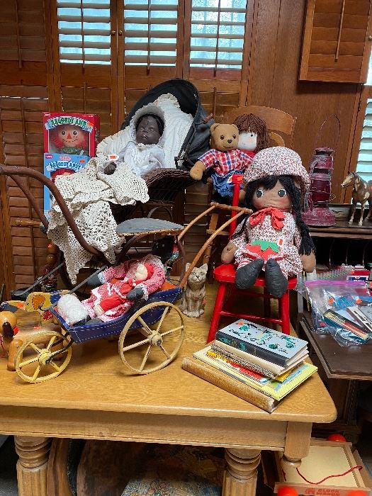 Vintage Dolls and Victorian Era childs prams and buggys
