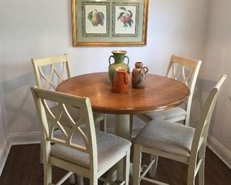 Maple Top Bistro Table w/4Chairs