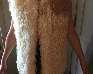 Vintage Curly Lamb Vest
