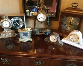 Assortment of Mantel Clocks