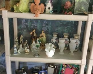 Following photos are shelves filled with home accessory decor