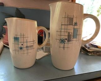 Franciscan Ware Atomic Starburst Pitchers