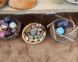 Basket and Glass Balls