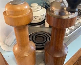 Tall Wood Salt and Pepper Grinder