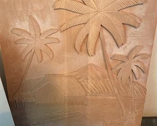Wood Carved Hawaiian Art