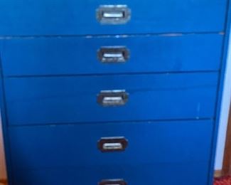 Blue Painted Dresser