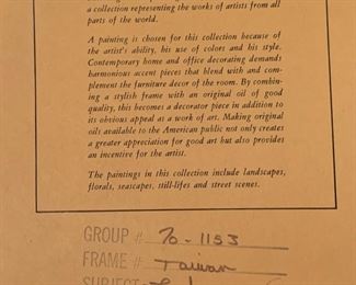 Vintage Small Painting by C. Holland