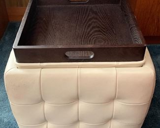 Storage Ottoman w Reversible Top