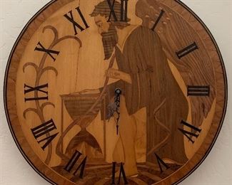 Wood Inlay Clock