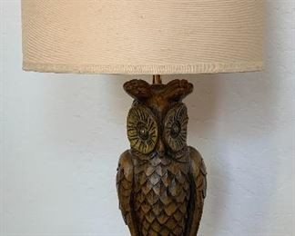 Vintage Owl Lamp