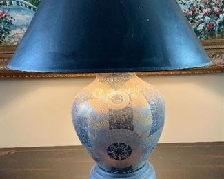 $60 - Large Table Lamp - Measures 10" x 27"