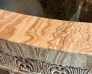 Close up of detail on Roosevelt Demi Console Table