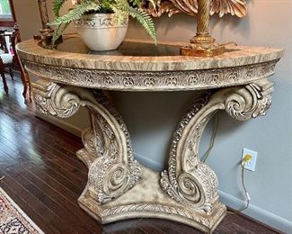 $1800 - Roosevelt Demi Console Table - Made in Philippines - Measures 59" x 25" x 36"