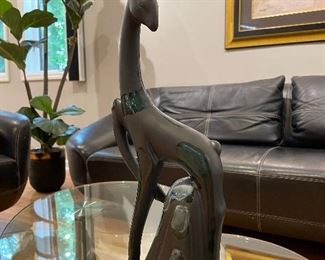$60 - Modern Antelope Sculpture - Measures 18" tall