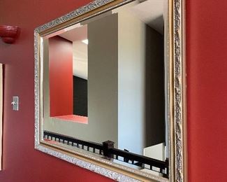 $80 - Large Beveled Mirror - Measures 45" x 33"