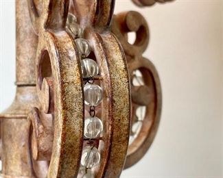 Close up showing detail of the Torchiere Floor Lamp