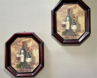 $30 Each - Wine Wall Pictures - Measures 22" x 25"