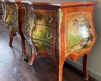 Three-Drawer, Bombay tables.