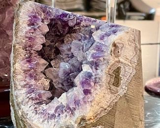 $60 - Purple Amethyst Crystal - Measures 4.25" x 5.25"