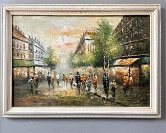 $250. Signed Painting - Measures 41" x 29.5"