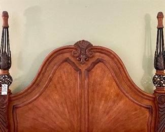 Close up of Michael Amini King Bed