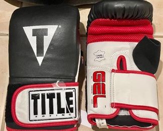 $60 - Title Boxing Genuine Leather Gel Boxing Gloves