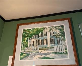 Dining Room 
Watercolor of a Cooperstown house